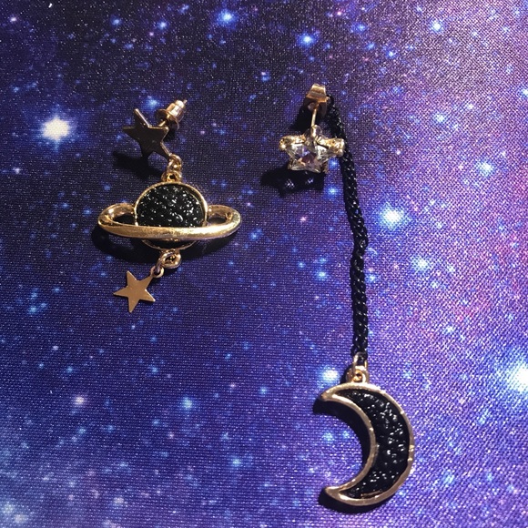 NEW!💙💎AWESOME!😎BLACK🌙GOLDEN⭐️💎💙ASYMMETRICAL! - Picture 2 of 8